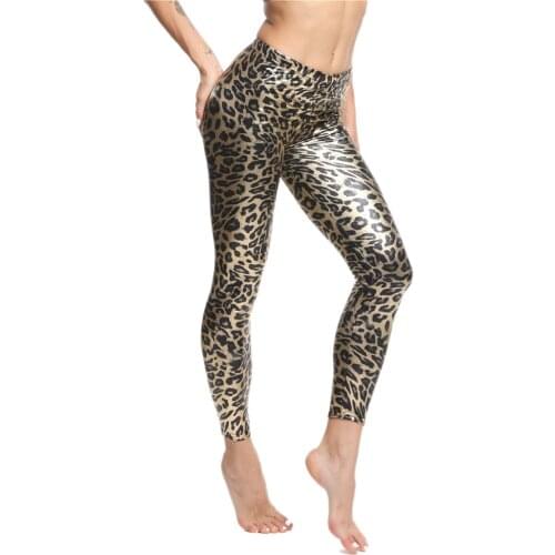 European and American fashion animal print leopard print serpentine hot leggings wholesale leggings