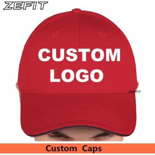 Custom Contrast Sandwich Bill Baseball Caps Team Hats Free Embroidery Printing Logos Wholesale Small Minimum Quantity Order