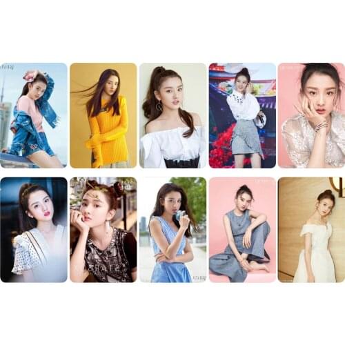 Song Zuer Crystal Card Sticker, Set of Ten, Star Peripheral Meal Card Bus Card Sticker,Wholesale,Handmade with Love Sticker