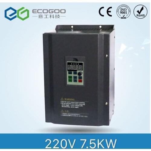 220V 7.5KW Single Phase input and 3 Phase Output Frequency Converter / Adjustable Speed Drive / Frequency Inverter / VFD