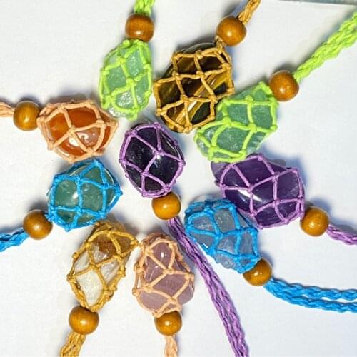 Necklace Crystal Stone Holder Adjustable Length Cord Necklace Diy Jewelry Making Necklace Stone Holder Pendant Necklace New