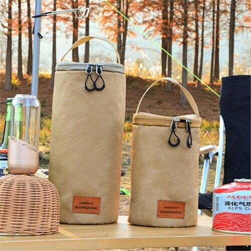230G 450G Gas Tanks Storage Bag Protable 900D Oxford Cloth Camping Hiking Flat Gas Tank Light Round Chain Handle Protect Bag