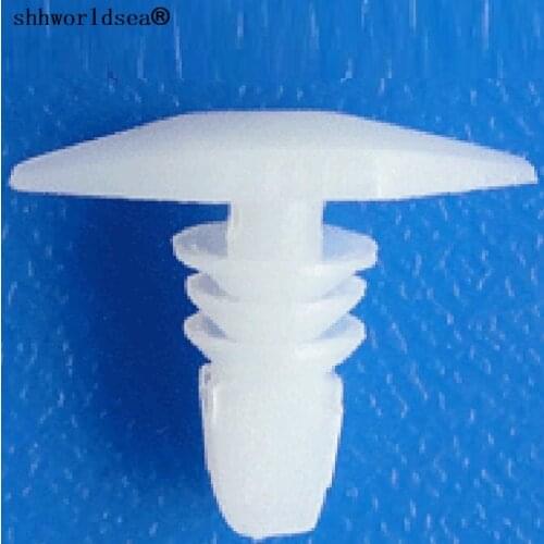 Shhworldsea 100pcs auto clip and fasteners weatherstrip retainer for honda 90664-671-0030 fits into 5mm hole