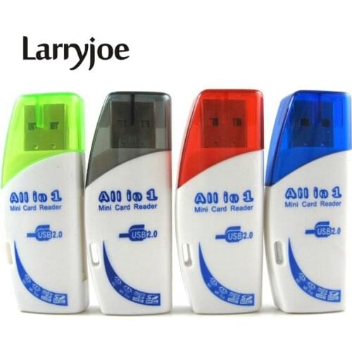 4 in 1 USB Card Reader Multi-Functional SD TF MS M2 USB Readers with Moon Shape for Computers