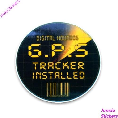 Creative GPS Tracker Installed Car Sticker Accessories Vinyl PVC 12cm*12cm Motorcycle Waterproof Windshield Car Styling Decal