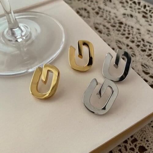 South Korea imports East Gate fashion ear accessories niche temperament earrings earring geometry