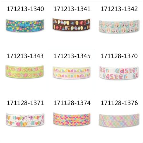 10yards - different size - Easter grosgrain ribbon - Easter rabbit,Easter eggs,cartoon printed grosgrain ribbon/satin ribbon