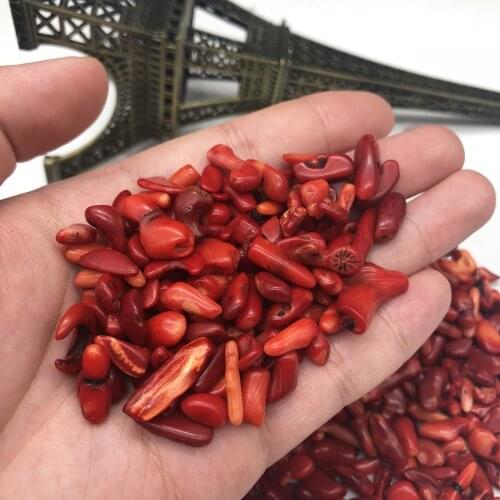 100g Natural Red Coral Gravel Rock Crystal Quartz Mineral Specimen Fish Tank Garden Flowerpot DIY Christmas decoration