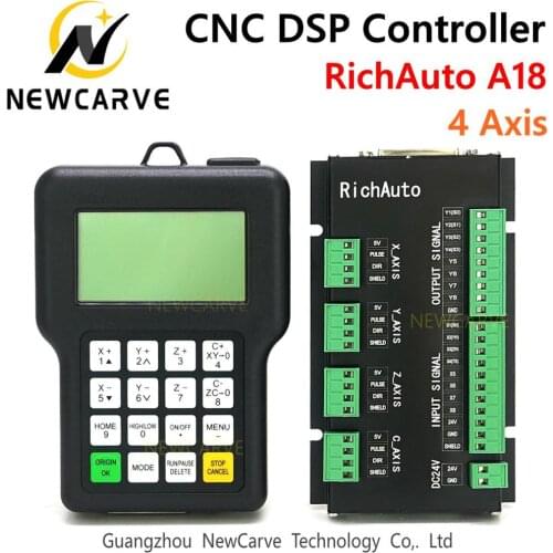 RichAuto DSP A18 4 Axis CNC Controller A18s A18e USB Linkage Motion Control System Manual For CNC Router NEWCARVE
