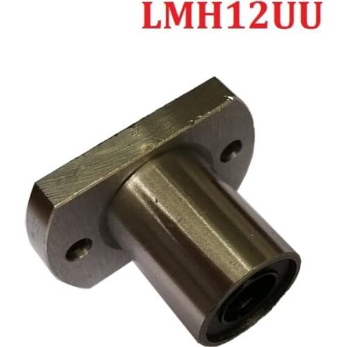 4pcs/Lot LMH12UU 12mm Ellipse Flange Type CNC Linear Motion Bushing Ball Bearing