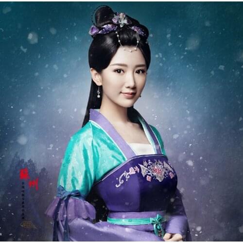 4 designs Princess Embroidery Costume for Newest TV Play The Princess WeiYoung Womens Costume Hanfu Stage