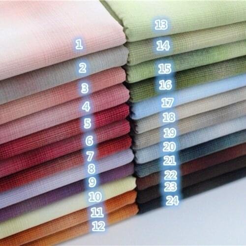 50*140cm Thick Soft Gradient Japanese Yarn Dyed Cotton Quilting Fabric Handmade patchwork Tissue Trimming Upholstery Sewing