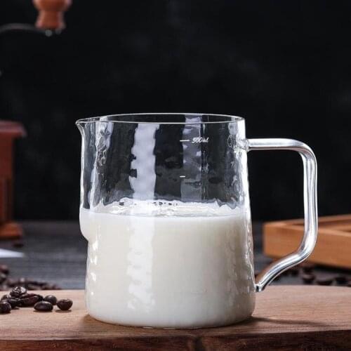 500Ml Hand-Made Glass Coffee Pot High-Temperature Flower Cup Coffee Machine with Milk Cup