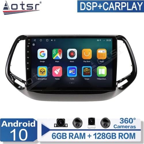 6+128g Android 10 Car Radio For JEEP Commander 2016-2019 Multimedia Video Player Navigation GPS Multimedia Stereo DVD Player