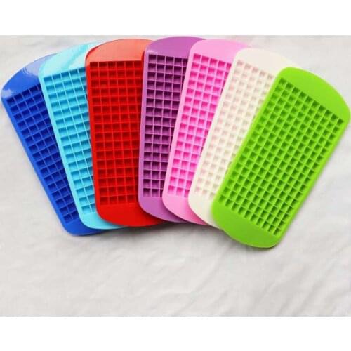 160 Cavity Ice Cube Maker Tray Box Freezer Food Grade Silicone Mold Mould for Bar Drink Kitchen Tool