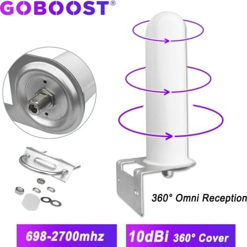 GOBOOST 10dBi Antenna 360 Omni Full Band External Antenna For gsm 2g 3g 4g Cellular Signal Booster mobile phones Amplifier 3G 4G
