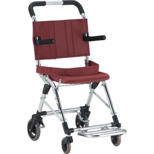 6.2Kg Airplane use manual wheelchair N.W,aluminum Alloy lightweight foldable travelling wheelchair