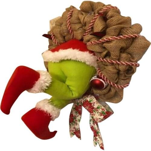 How The Grinch stole Christmas burlap wreaths Christmas wreath ornaments Christmas decorations cute gifts for friends