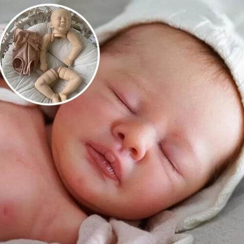 21inch Baby Big Reborn Doll Kit 53CM Sleeping Unifished Doll Parts Body
