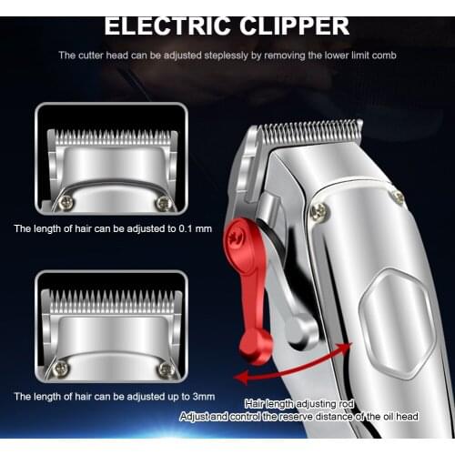 Trimmer Grip Hairdressing Accessories LED LCD Digital Display Profession Electric Hair Clipper Metal Shell Barber Tool