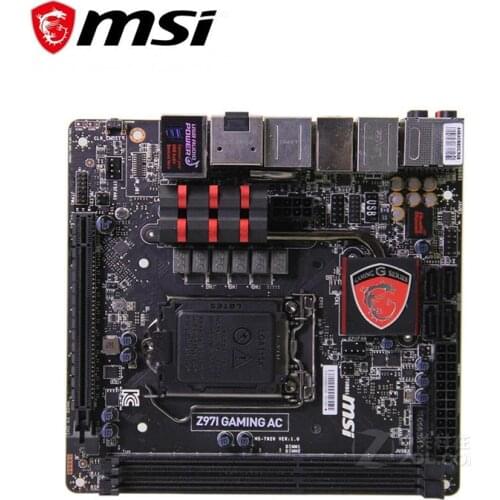 For MSI Z97I GAMING AC Motherboard LGA 1150 DDR3 For Intel Z97 Z97M Desktop Mainboard SATA III USB3.0 PCI-E X16 3.0 Used