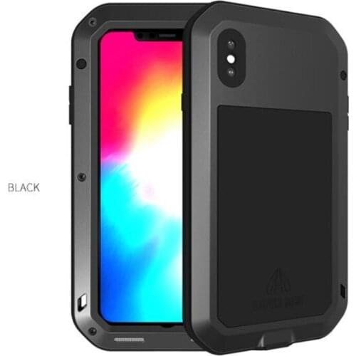 LOVE MEI Metal Waterproof Case For Apple iPhone X XS 5.8inch Shockproof Cover For iPhone XS MAX 6.5 XR 6.1 inch c cover capa