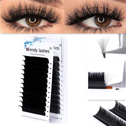 Easy Fanning Eyelash Extension Russian Volume Premade Fans Lash Blooming Flowering Lashes Glossy Faux Mink Cilia YY Lashes Tools