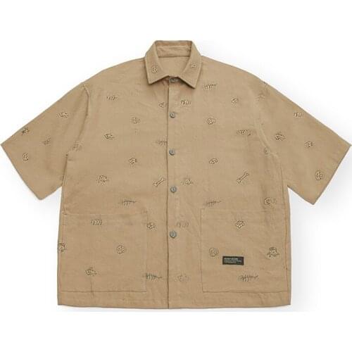 Summer New Personalized Graffiti Print Short Sleeve Shirt Outdoor Sport Trekking Hiking Climbing Combat Training Casual Tops