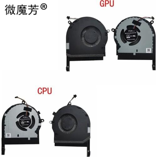 New Laptop cpu GPU cooling fan for Asus FX80 FX80G FX504 FX504G