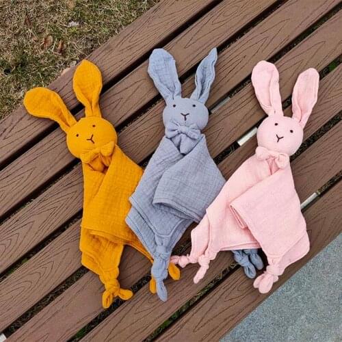 2020 Baby Handkerchief 0-24 Months Comforter Blanket Soothing Towel Newborn Security Blankets Soft Bunny Rabbit Doll Baby Toys
