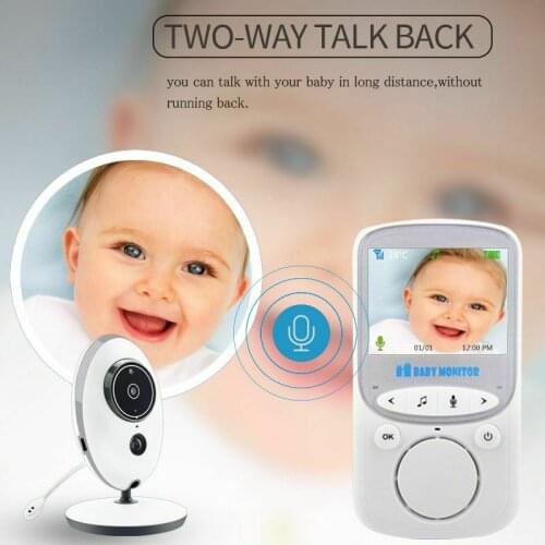 Baby Monitor with Camera Wireless Music Intercom IR Audio Video Nanny Camera Temperature Monitoring Babysitter VB605 Baby Phone