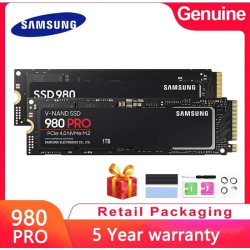 Samsung 980pro solid state drive 500g nvme m.2 2280 ssd notebook pcie4*4 desktop computer ps5 1T 2T 970EVO PLUS black disk