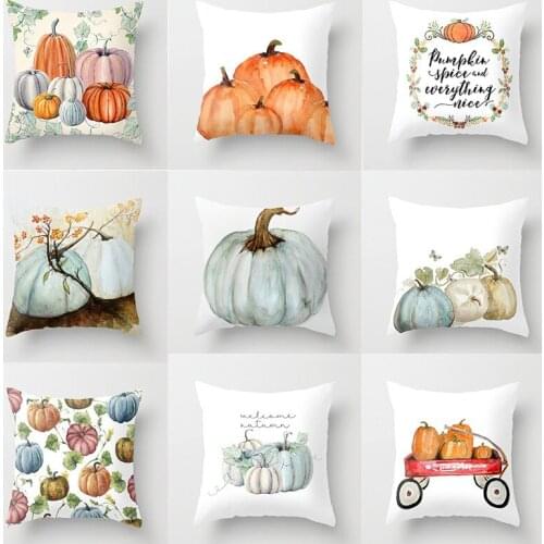 1pcs Creative Pumpkin series Halloween Home Decoration Pillowcase Fashion Personalized Printing Home Sofa Decorative Pillow Case