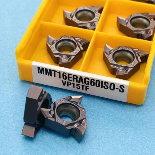 10 pieces MMT16ER AG60-S VP15TF carbide insert MMT 16ER AG60-S for high quality CNC universal thread lathe tools