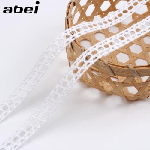 10 Yards White Embroidery Lace Garment Sewing Supplies DIY Cotton Crochet Ribbon Ornaments