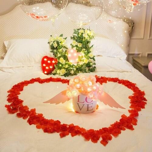 100petal/pcs Red Flowers Craft Toys Kids Cartoon Color Paper Toys Children Kingergarden Art Craft Educational Toys