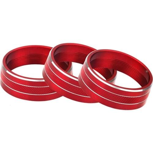 3Pcs Air Conditioner Switch Cover Interior Control Knob Covers Audio for Dodge Challenger 2009-2014 Accessories