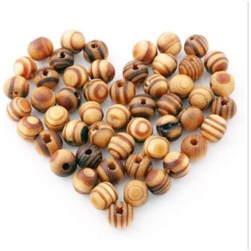 500g 8MM Wood Beads Spacers Loose Beads Necklace Bracelet Charms Findings