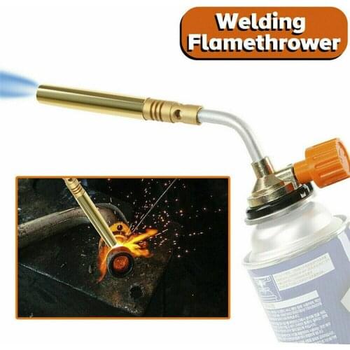 Butane Burner Welding Gas Torch Flame Gun Brazing Flamethrower Outdoor Camping BBQ Portable Soldering Heat Gun Welding Equipment