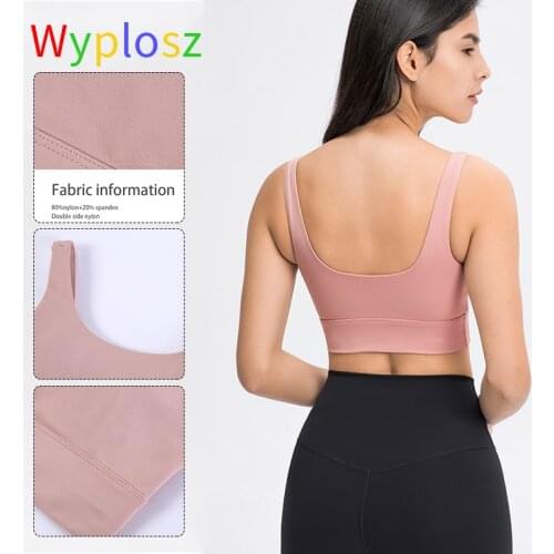 Wyplosz Sexy Beautiful Back Sports Bras Top Shockproof Bra Womens Underwear Vest Sportswear Gym Vest Crop Push Up Outdoors Bras