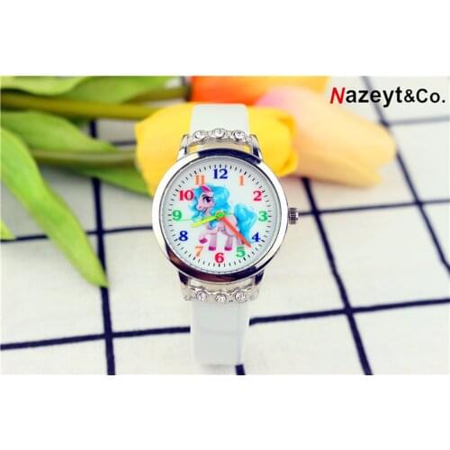 The new popular childrens cartoon unicorn set auger belt watch watch childrens girl