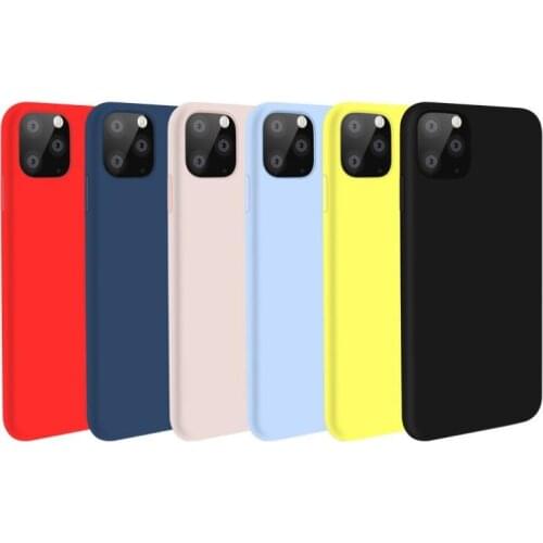 TPU For iphone 11 Pro Max matte Soft Silicone Case For iphone 6 6s 7 8 Plus For iphone X XR XS 11 Pro MAX Protective Cover Case