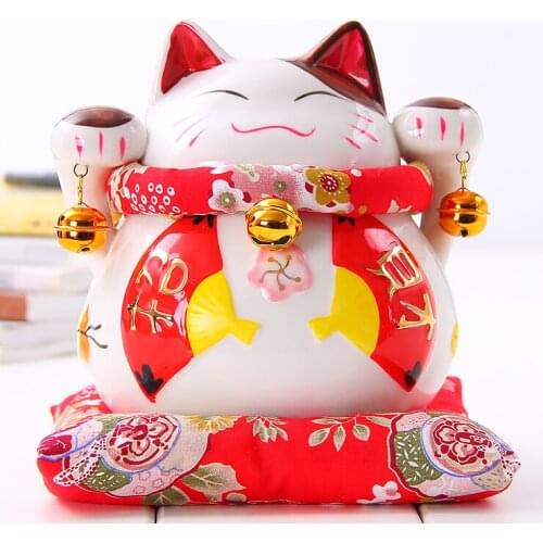 Crafts Arts Home decoration [day] special offer Lucky cat cat ornaments piggy bank desk ornaments Home Furnishing gift opening