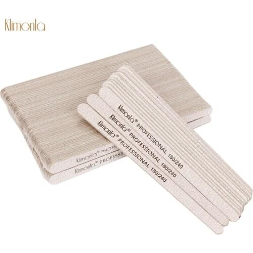 70Pcs Wooden 100/180/240 Grit Nail File Buffer Strip Double-side Nail Art Sanding Files Manicure UV Polish Tools Grinding Nails
