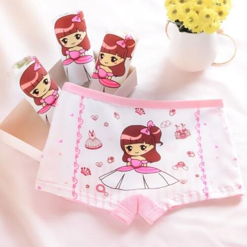 Children Underwear for Girls Boxer Panties Cotton Soft Kids Baby Underpants Girls Print Princess Boxer Briefs
