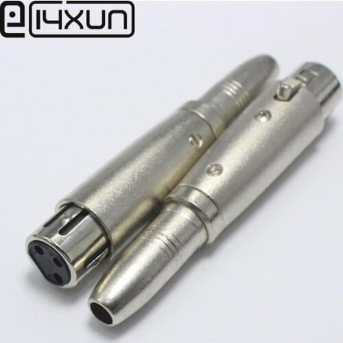 EClyxun 1Pcs Metal XLR 3 Pin Female Jack Adapter Connector to 6.5mm Female Jack Socket for Music Desk Speaker Audio Microphone