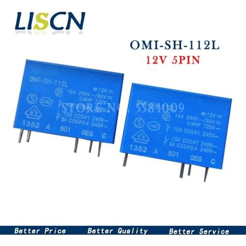 OMI-SH-112L 12VDC 5PIN 10A OMI-SS-112L SMI-S-112L