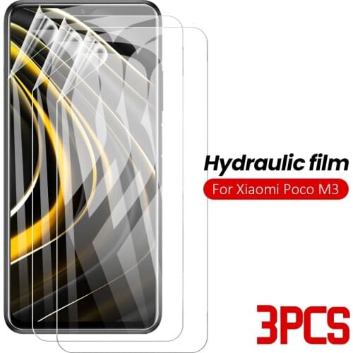 3Pcs HD Flexible Hydraulic Film For Xiaomi Poco M3 X3 NFC M2 Screen Protector Camera Lens Film Glass For Xiaomi Poco X3 NFC
