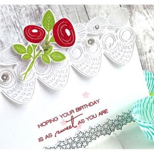 Strawberry Scallop Spiral Edges Metal Cutting Dies Stencil for DIY Scrapbooking Photo Paper Cards Decorative Crafts New 2018 Die