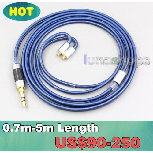 Litz High Definition 99% Pure Silver Earphone Cable For Dunu T5 Titan 3 T3 (Increase Length MMCX) LN006791